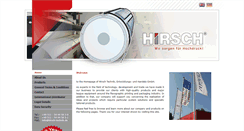 Desktop Screenshot of hirsch-technik.com