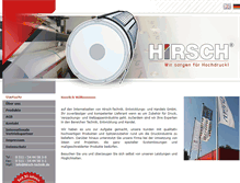 Tablet Screenshot of hirsch-technik.de